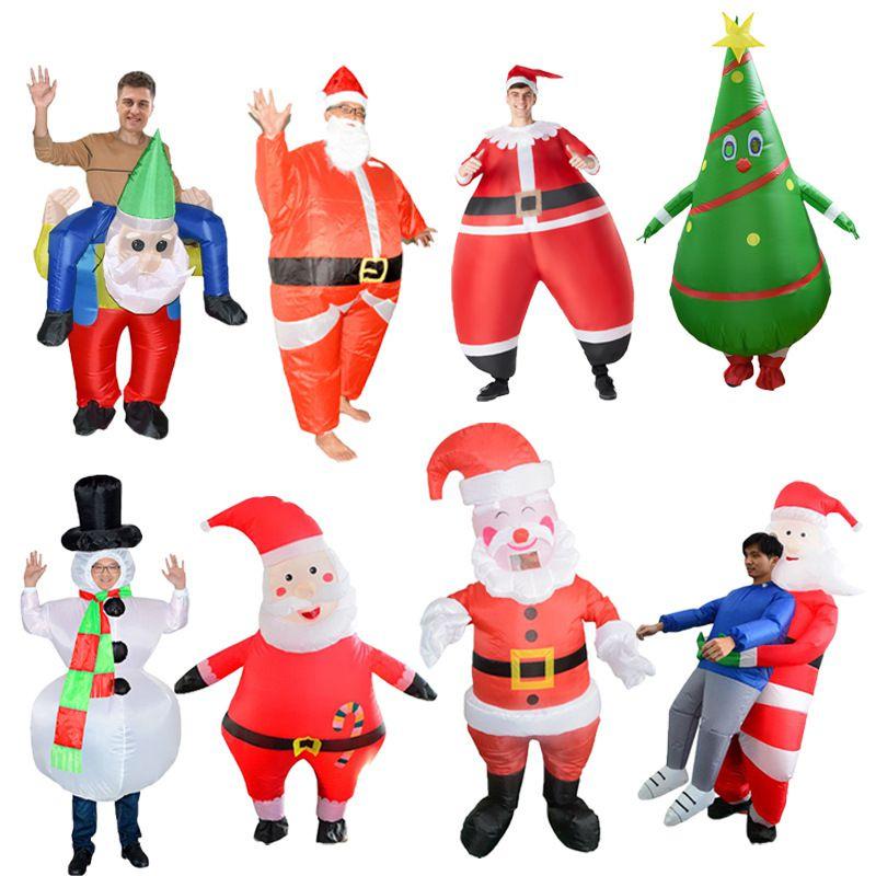 Costume gonfiabile di Babbo Natale di alta qualità per feste e cosplay