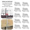 50pcs Electric Fence Insulators Pulse Electric Fence Terminal Rod Insulators with 3.2cm Hole for Farm
