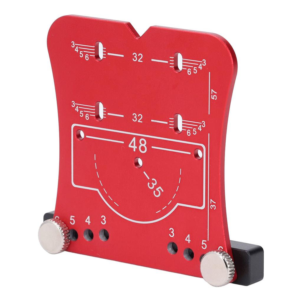 35mm Hinge Punch Locator Hinge Boring Jig 4 Hole Spacing Adjustable Margin Marker Positioning Plate Hinge Drilling Jig