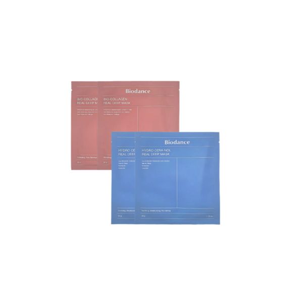 Biodance Deep Mask Variety Pack - Bio-Collagen (2ea) + Hydro Cera-nol (2ea) Set