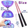 Uni estela Easy to Use Diabolo, Chinese Spinning Tops, for Street Performances and Juggling, Even for Beginners (Purple)