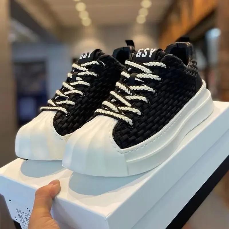 

Мода 2024 года, новая мужская обувь, роскошные брендовые кроссовки, дизайнерская повседневная обувь на толстой подошве для мужчин, модная обувь для скейтбординга Zapatillas De Hombre 41 чёрный