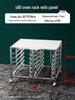 Stainless Steel Baking Tray Trolley: Multi-Tier Rack for Bread, Cake, and Oven Sheets.