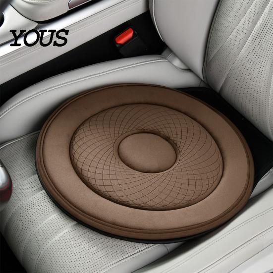 Ergonomisches Drehkissen für drehbaren Autositz, Senioren, Schwangere, 360 Grad Schwenkpolster, Mobilitätshilfe für Ältere mit rutschfester Basis, Atmungsaktiv