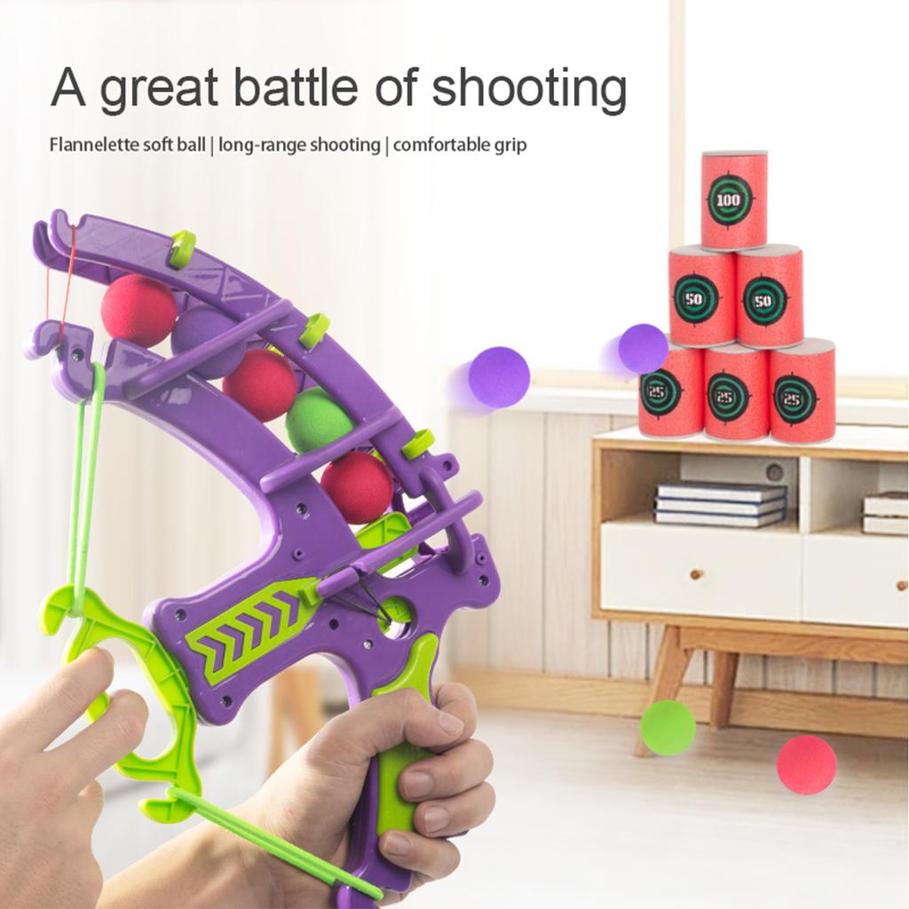 Children's archers, elastic shooting, sponge ball throwing, parent-child interactive toys, outdoor sports