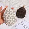 Fashionable New Plaid Short Zipper Coin Purse Portable Mini Key Bag Thickened Waterproof and Storable Small Wallet