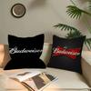 Classic Beer Brand B-Budreiser Personalized Pillow Cover Kids Bedroom Wild Party Decor Pillowcase kid Birthday shower Gift