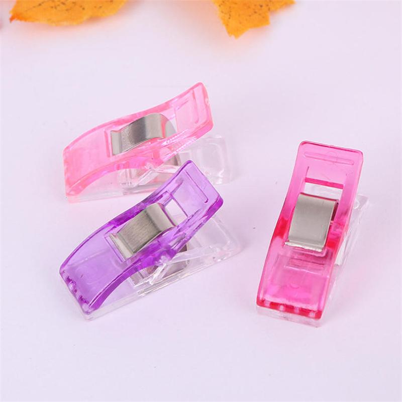 5/10/50/200PCS Random Color Sewing Clips Plastic Craft Crocheting Knitting Safety Clothing Clips Binding Clips Multipurpose