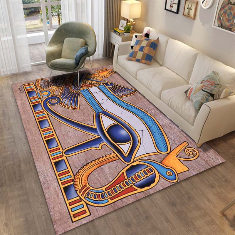 15 Sizes Ancient Egypt God Wall Art Carpet Rug for  Living Room Bedroom Rug Washable Floor Mats Household Area Mat Home Decor