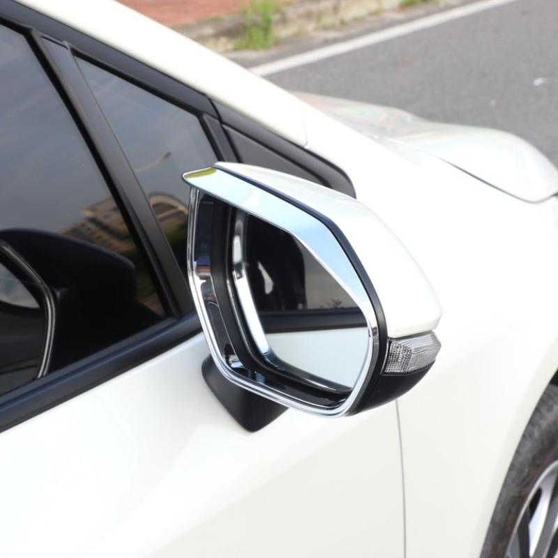 For Toyota Yaris XP210 ABS Car Rearview Mirror Rain Eyebrow Sequin Trims Sticker Car Decoration Accessories