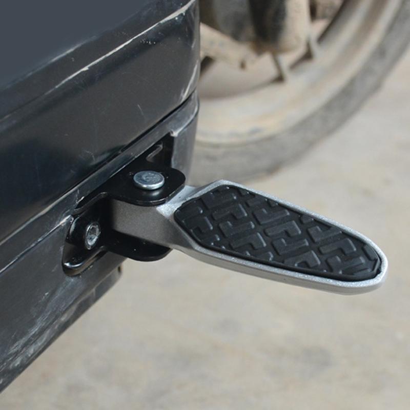 Universal Foldable Footrest Easy Installation No Tools Required Sturdy Support for Most Electric Scooters Motorcycle