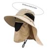 UV Hat Mesh Wide Brim Fishing Hat With Face Cover & Neck Flap Bucket Hats Sun Protection Hat For Beach Fishing Hiking Camping