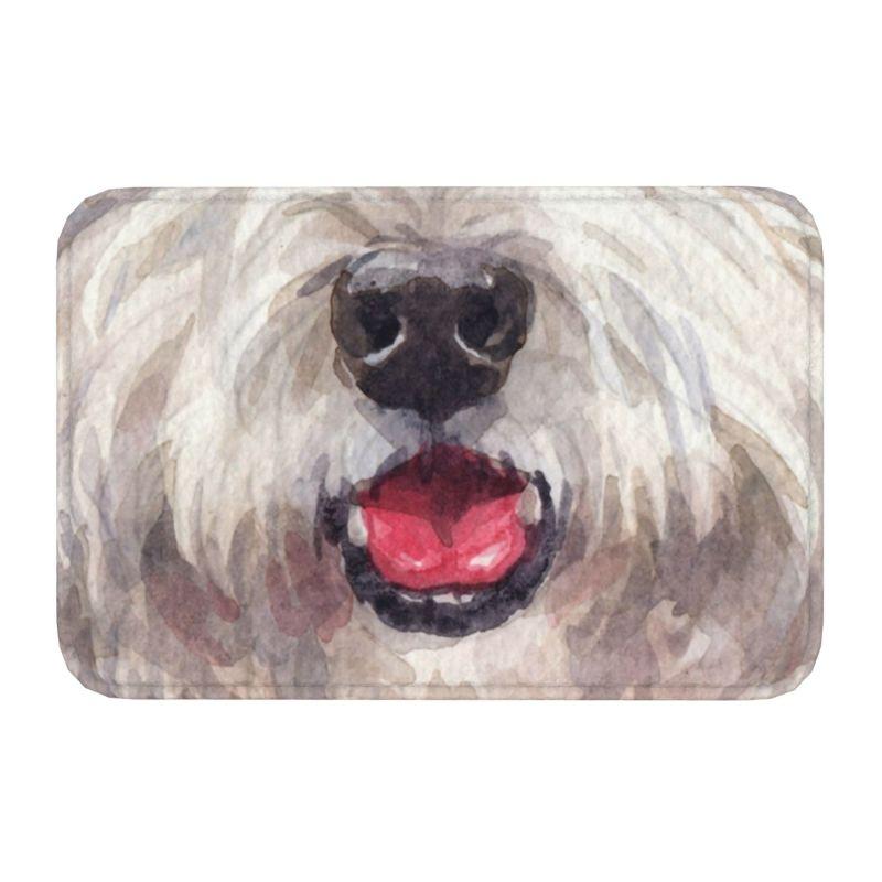 Tapis de porte mignon West Highland White Terrier Chien Tapis d'entrée Antidérapant Extérieur Absorbant Westie Chiot Tapis d'entrée Tapis de tapis d'entrée de jardin 40cmx60cm
