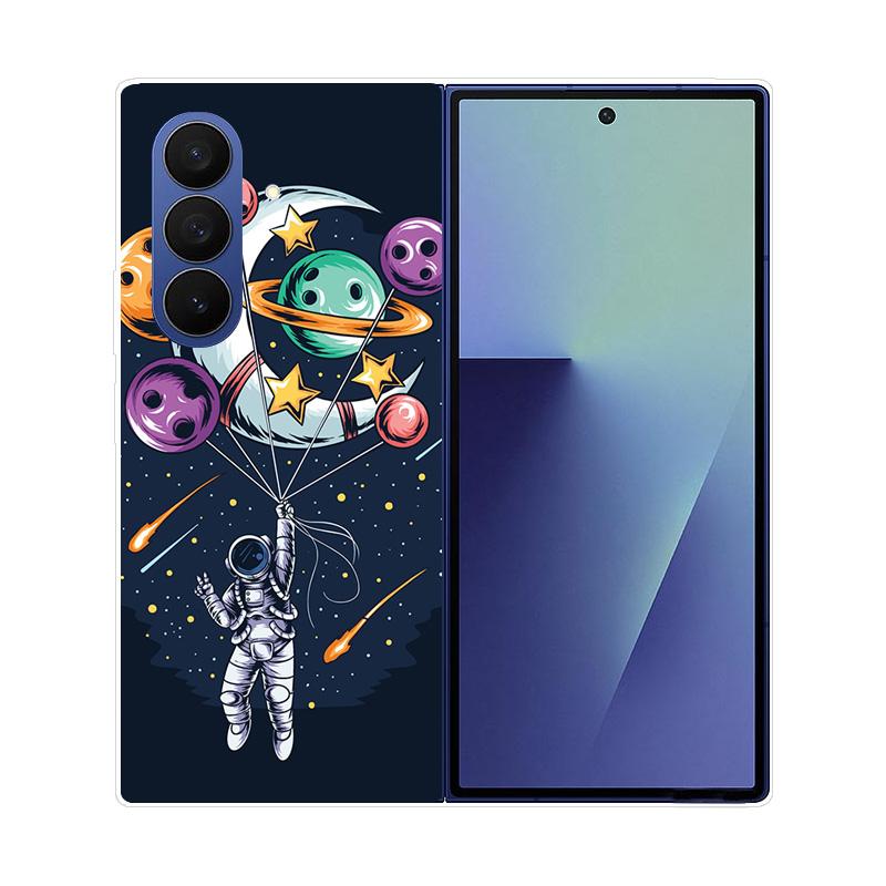 For Samsung Galaxy Z Fold7 Fold 7 Phone Case astronaut Hard PC Back Cover For Galaxy Z FOLD 7 Funda Shockproof Protective Coque