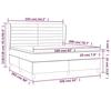 3129279 vidaXL Divan Bed and Mattress Light Grey 160x200cm Velvet