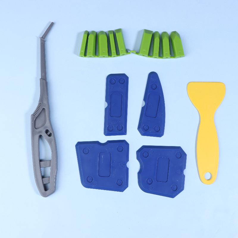 

15 Pcs Caulking Tools For Tight Areas Bathroom Kitchen,Window,,Floor, Close-Area Sealant Silicone Caulking Finishing Tool B