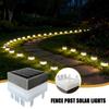 Fence Post Solar Light Modern No-Wiring Illumination Fence Light Post Cover Solar Charging For Terrace Road Gate Garden Balcony