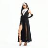 Halloween Adult Costume Cosplay Mardi Gras Nun Costume Virgin of the Cross Dress Show Out Costume