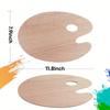 Palette Wooden Paint Palette, 3PCS Painting Palette Paint Tray Palettes for Acrylic Watercolor Oil Paint DIY Art Craft Painting
