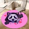 Gamer Skull Chair Mat Round Carpet for Office Home Decor, Cute Gift for Bedroom Living Room and Various Rooms0491b