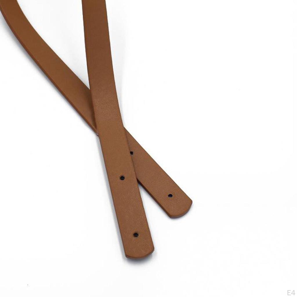 2 Pcs, PU Leather Tote Bag, Belt Strap, Replacement Handle, Detachable DIY Bag Accessory,