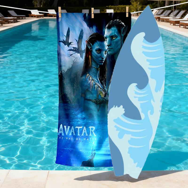 Avatar Print Beach Towel Design, Soft, Lightweight. for Home Bathroom, Spa, Pool, Yoga, Surfing, Camping, Gift for Family, Friend