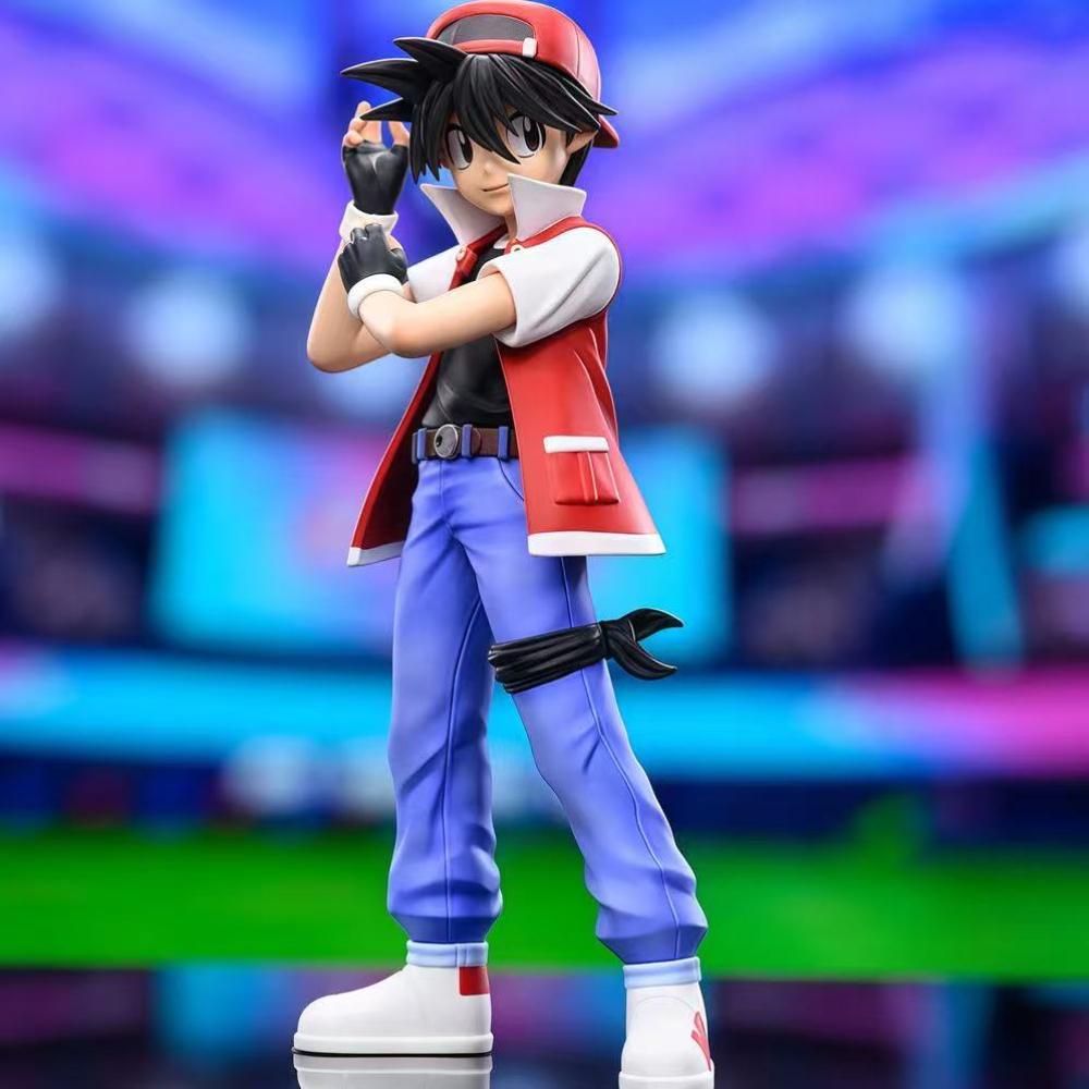 9cm Anime Pokemen Figure Ash Ketchum Figurine Red Action Figure Pvc Collection Model Toys For Children Gifts