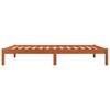 Vidaxl Bed Frame Without Mattress, Waxed Brown, 75X190 Cm, Pine