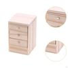 1/12 Scale Dollhouse Night Stand Bedside Table Mini Furnishings for DIY Model