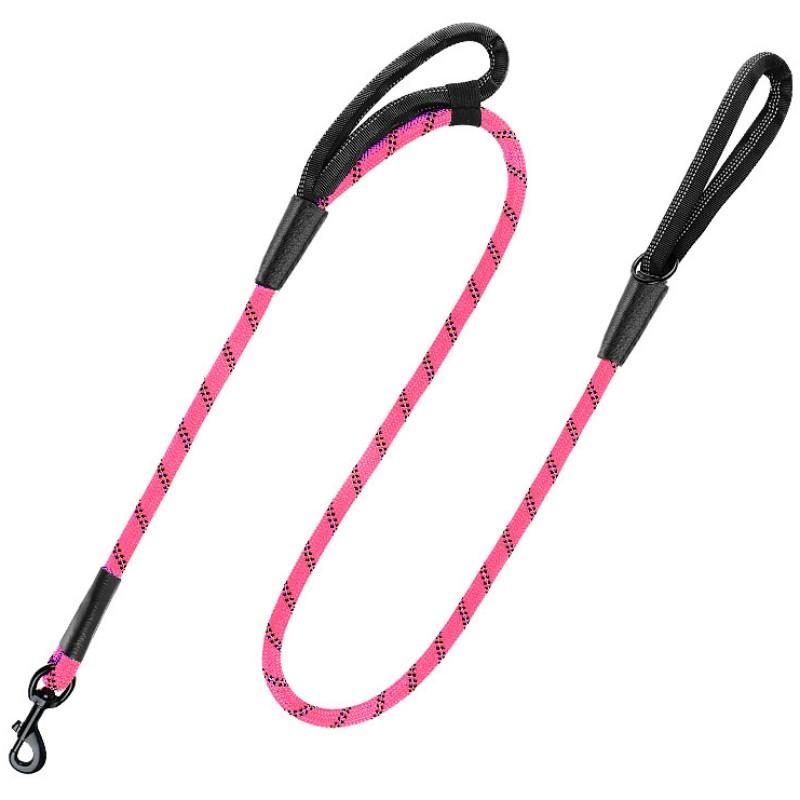 Dog Leash Reflective Dogs Leashes Double Leashes for Dog Walking Nylon Rope 150cm Comfortable Handle Dogs Leash Pet Chain Leads