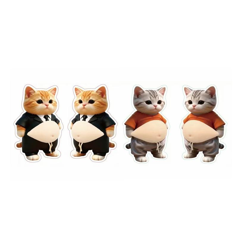 Kawaii Shiba Inu Belly Pinching Fun Stickers 3D Stress-Relieving Pinch Dog Belly Stickers Children Swap Gift Cartoon Sticker