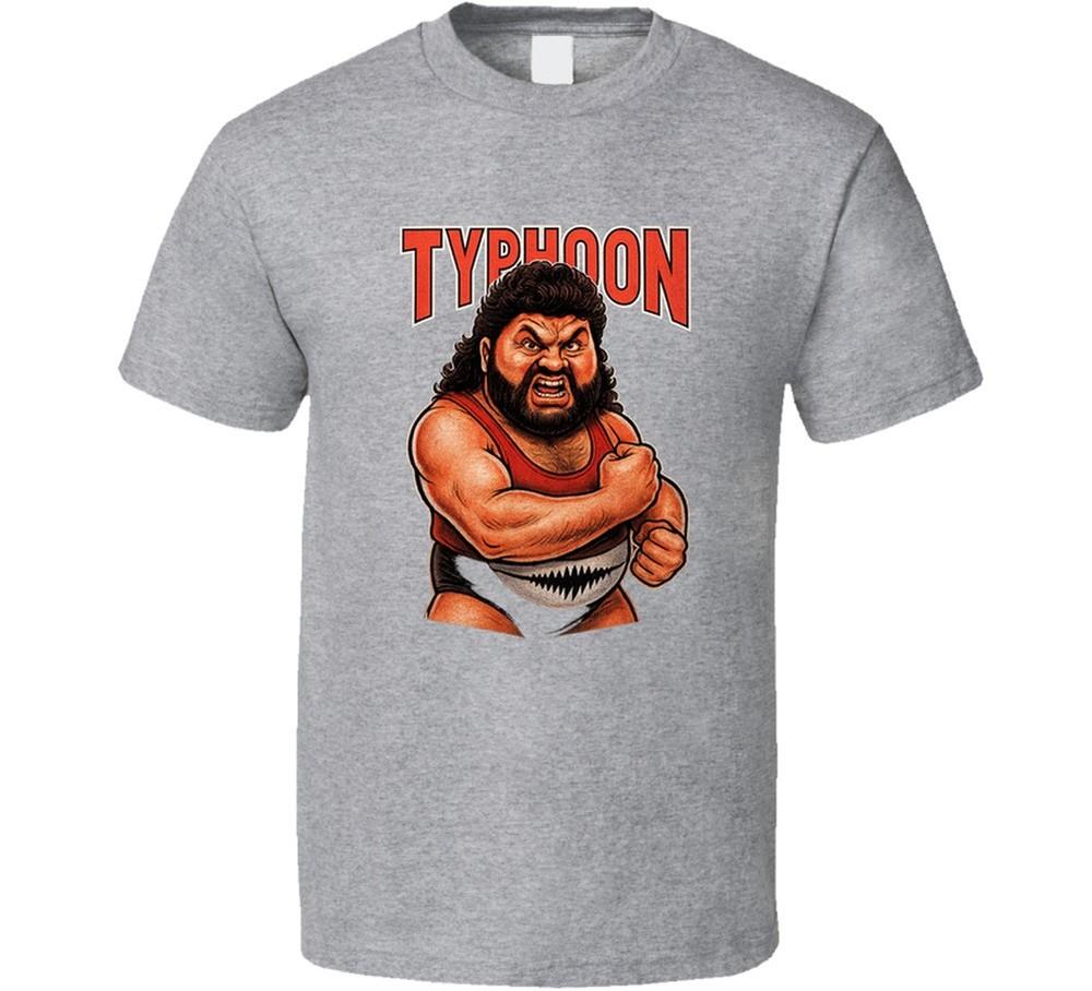 Typhoon Natural Disasters Retro Wrestling Caricature T Shirt Unisex T-Shirt XXXXL