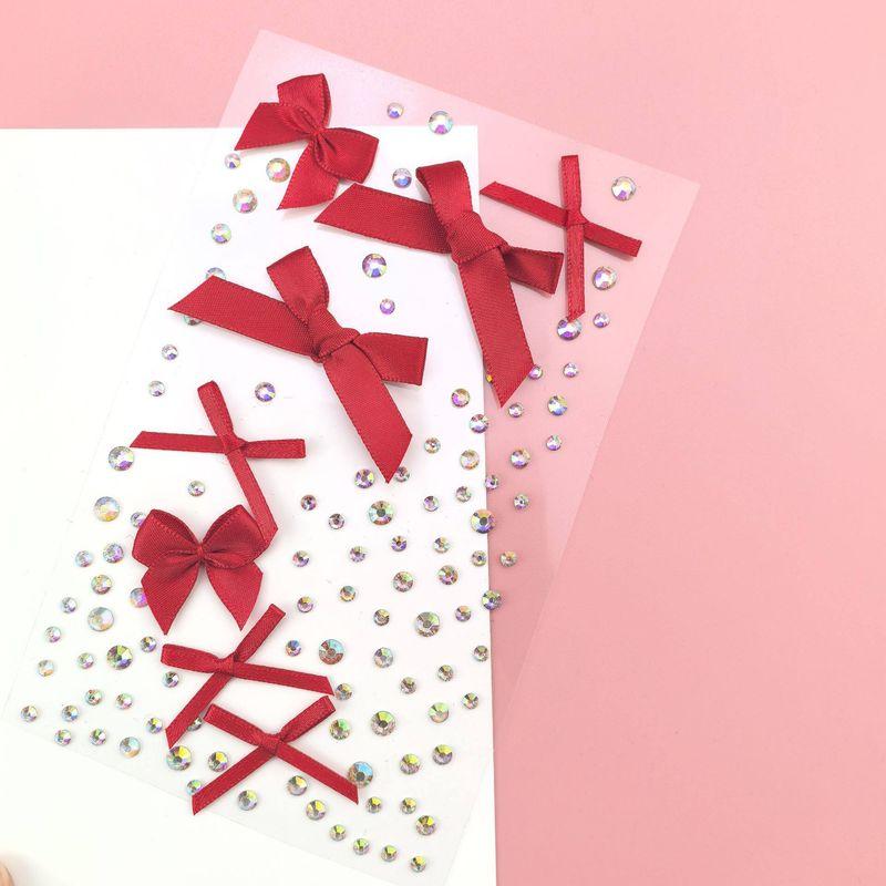 Decorative Stickers for the Face, Concert Face Stickers, Pink Bow Makeup Accessories, Face Makeup Stickers, Diamonds