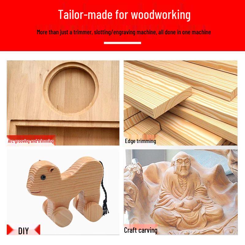 Wielofunkcyjna Frezarka do Drewna: Elektryczny Grawer do Drewna i Narzędzie do Wycinania Rowków (220 V / 110 V)