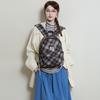A Laid-back Style Backpack with A Retro Checkered Pattern