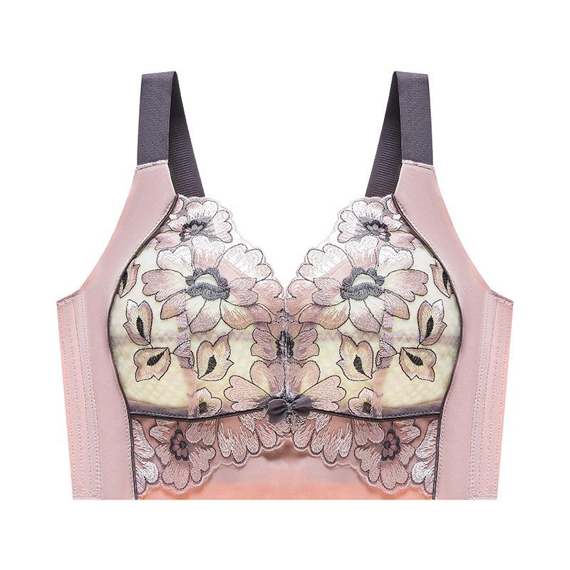 Thin Bra for Women Anti Sagging Bra for Women No Steel Ring Adjustable Summer Plus Size Bra Gathered Bra