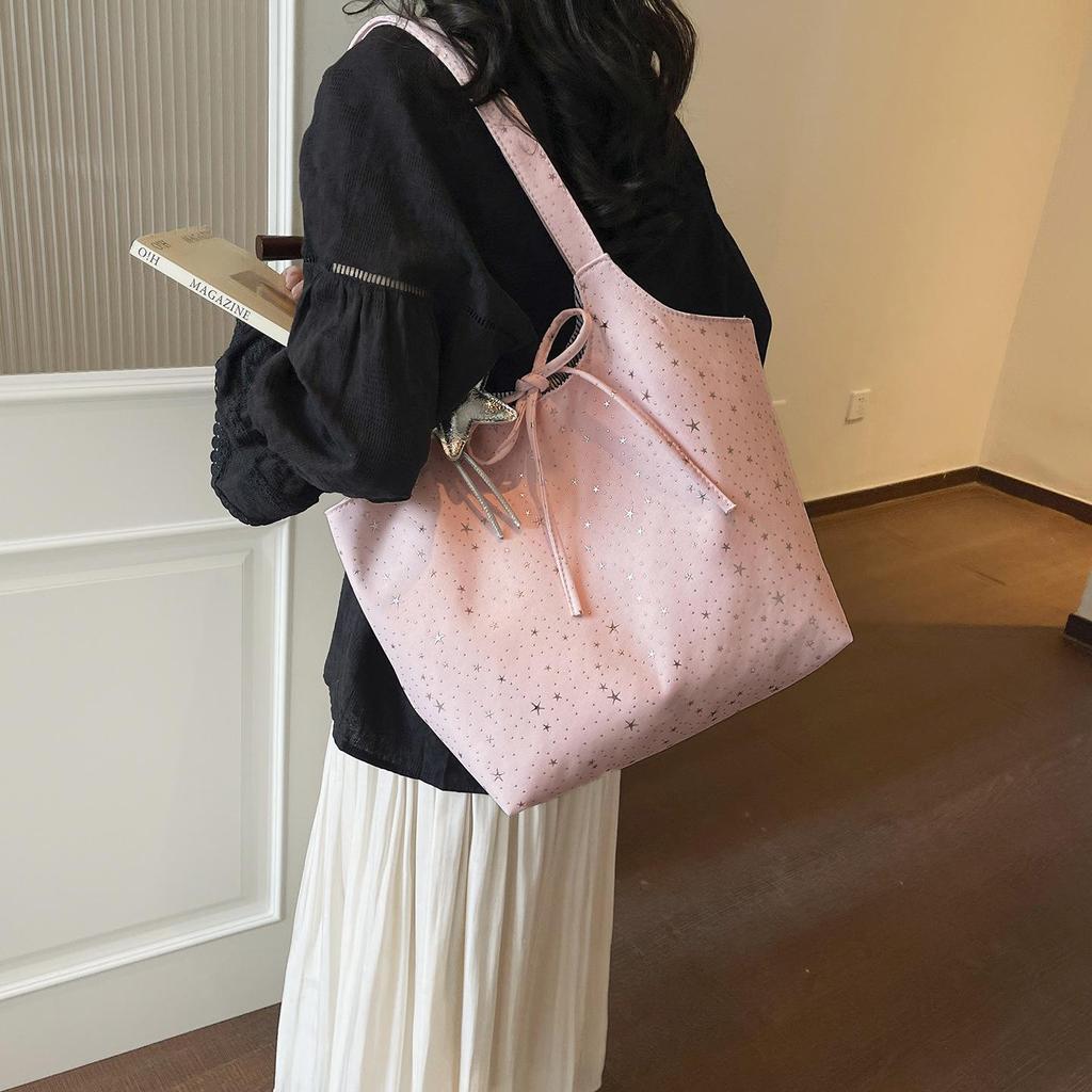Women's Large Capacity Stylish Cross-Border Fashion Tote Bag – New Temperament Commuting Shoulder Underarm Bag