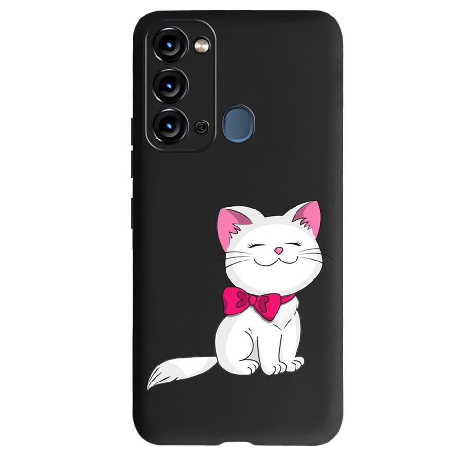 For ITEL Vision 3 Case Fashion Cat Sunflower Phone Cases For Itel S17 S 17 S661W Soft TPU Black Silicone Cover Vision3 Bumper