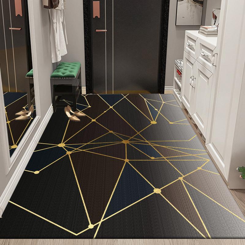 Nordic Style Floor Mat Door Mat Home Bedroom Living Room Bathroom Non-slip Absorbent Machine Washable Carpet Mat