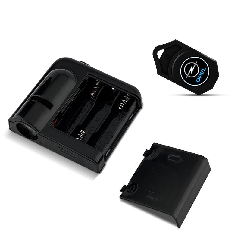 2 Stück Auto Tür Emblem Licht LED Willkommenslampe Kabelloser Laser Projektor Für Opel Adam Ampera Corsa Insignia Karl Rocks-e Astra New Energy