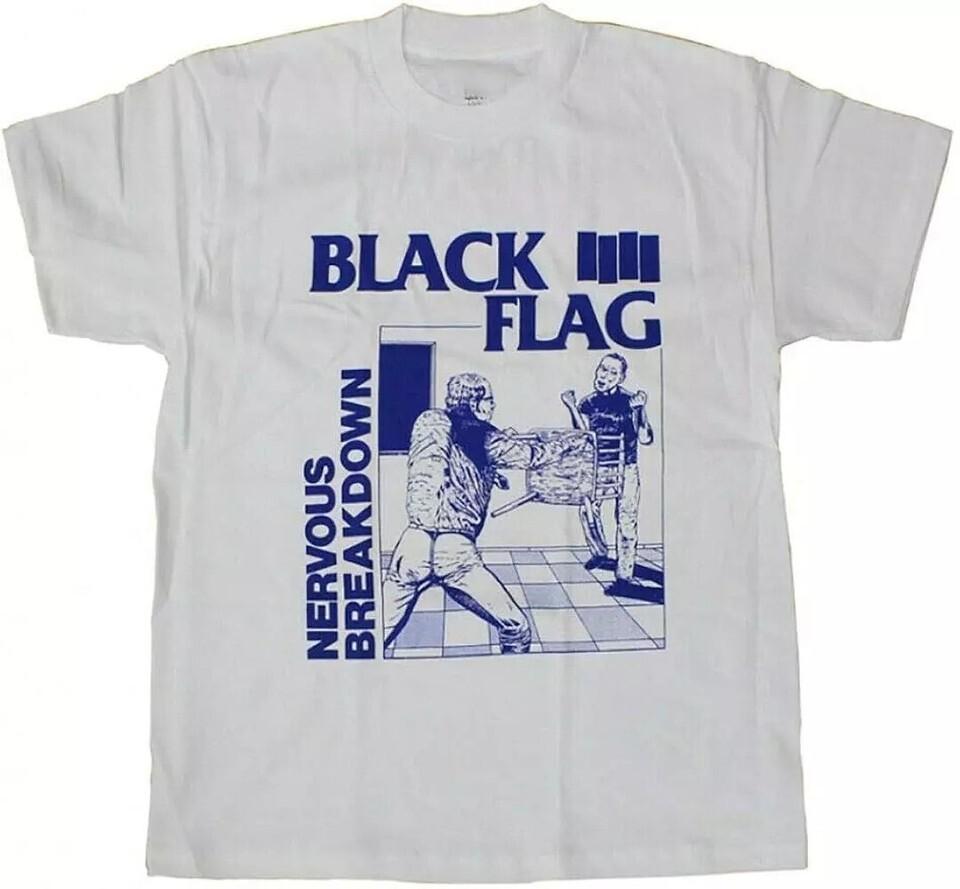 Black Flag T-Shirt Nervous Breakdown Punk Band Tee S