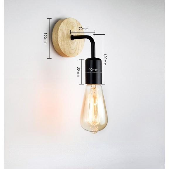 Wall Lamp Retro American Retro Living Room Decorative Lamp Bedroom Bedside Stairs Aisle Bar Restaurant Hemp Rope Wall