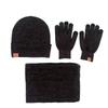 Custom Outdoor Warm Man Acrylic Knitted Winter Beanie Hat Scarf Gloves Set