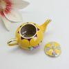 Elegant Cloisonnes Teapot Jewelry Box Alloy Ornament With Colorful Enamel For Wedding Gift Home Decoration