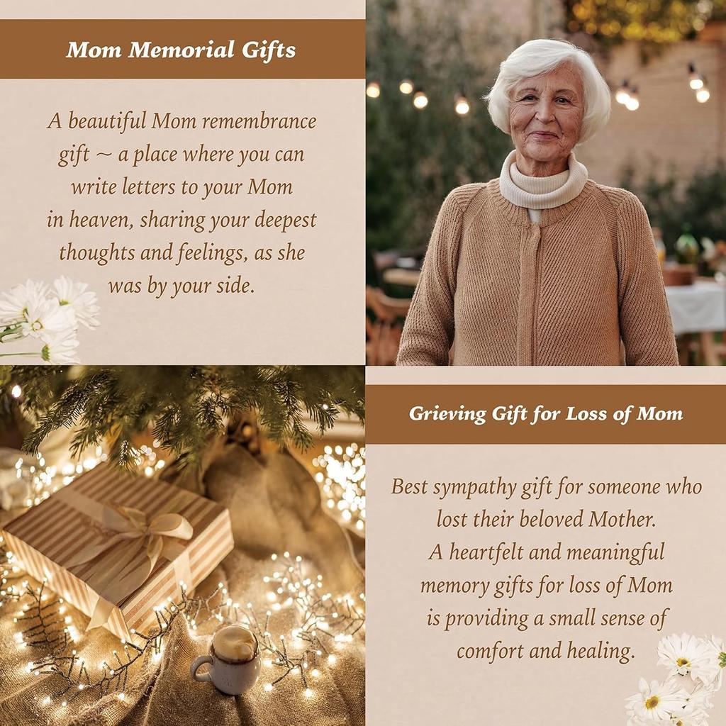 Letters To My Mom In Heaven Journal 200 Pages Notebook A5 Lined with Window in Cover, In Loving Memory of Mom, Memorial Sympathy Condolence