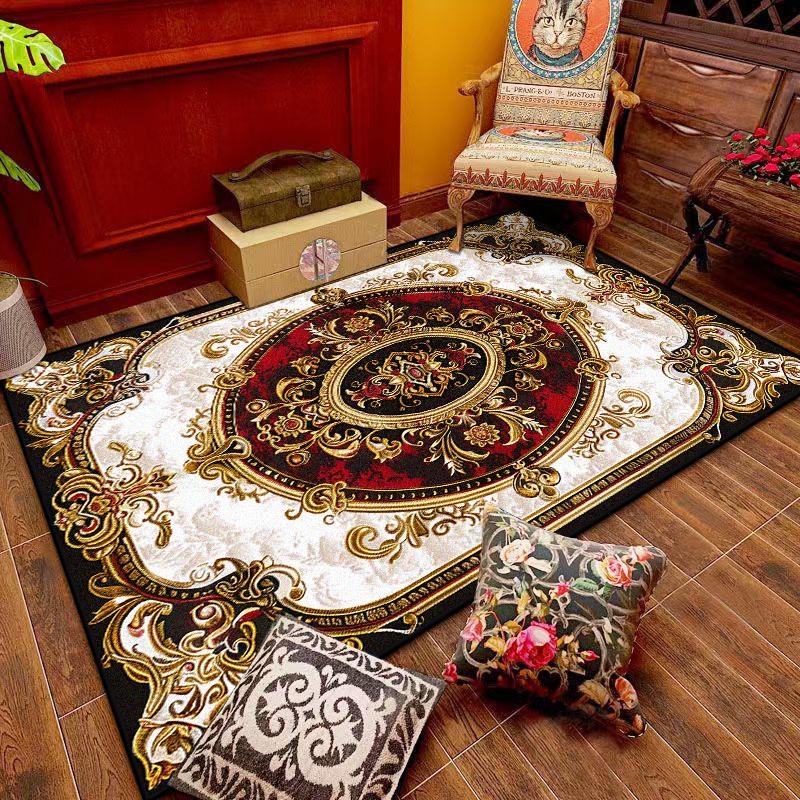 European Luxury Style Rugs Living Room Home Decoration Luxury Bedroom Carpet Washable Mat for Floor Lounge Rug Customizable