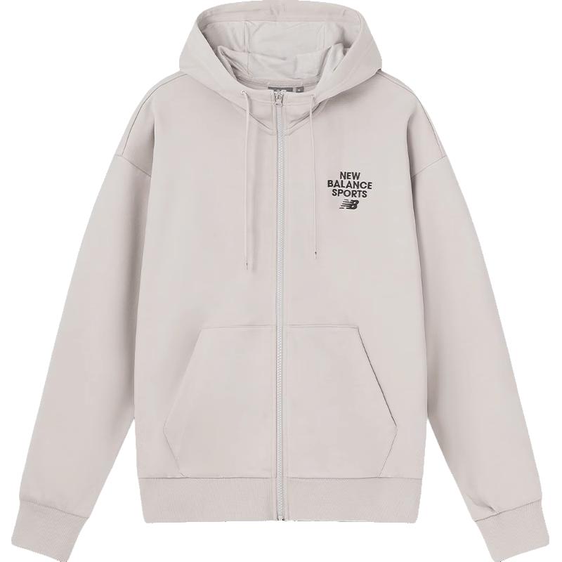 New Balance Jackets Unisex Beige Hooded Moderate Other 6DD12033-LBE XL