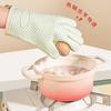 Heat-Resistant Silicone Oven Gloves - Anti-Scald, High-Temp Safe for Baking & Microwave Use