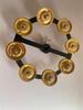 Cymbal & Bell Drum Rack with Shaker and Double Row Gold Cymbal