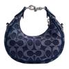 Coach Jonie 15 Logo Print Silver Hardware Signature Denim Mini Shoulder Crossbody Bag Women Bags Blue CAO04-LHRHY